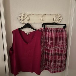 St John shell and skirt